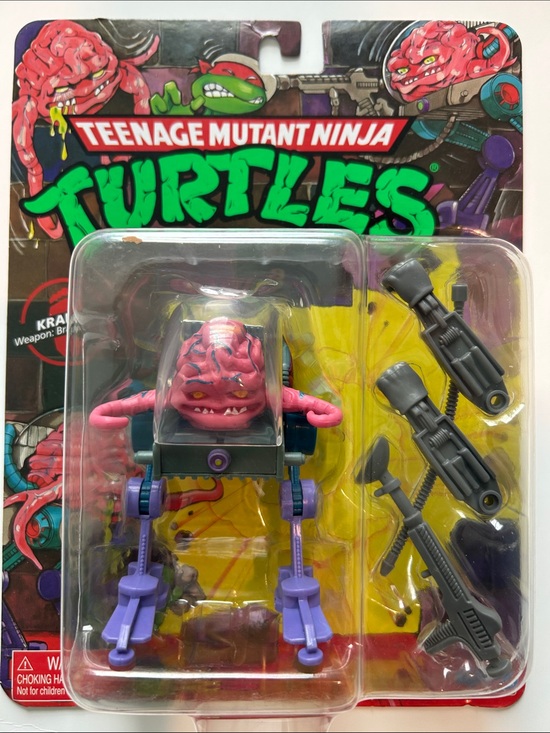 Playmates Toys Other - Teenage Mutant Ninja Turtles Krang Figure with Purple Mech Legs and Pink Body